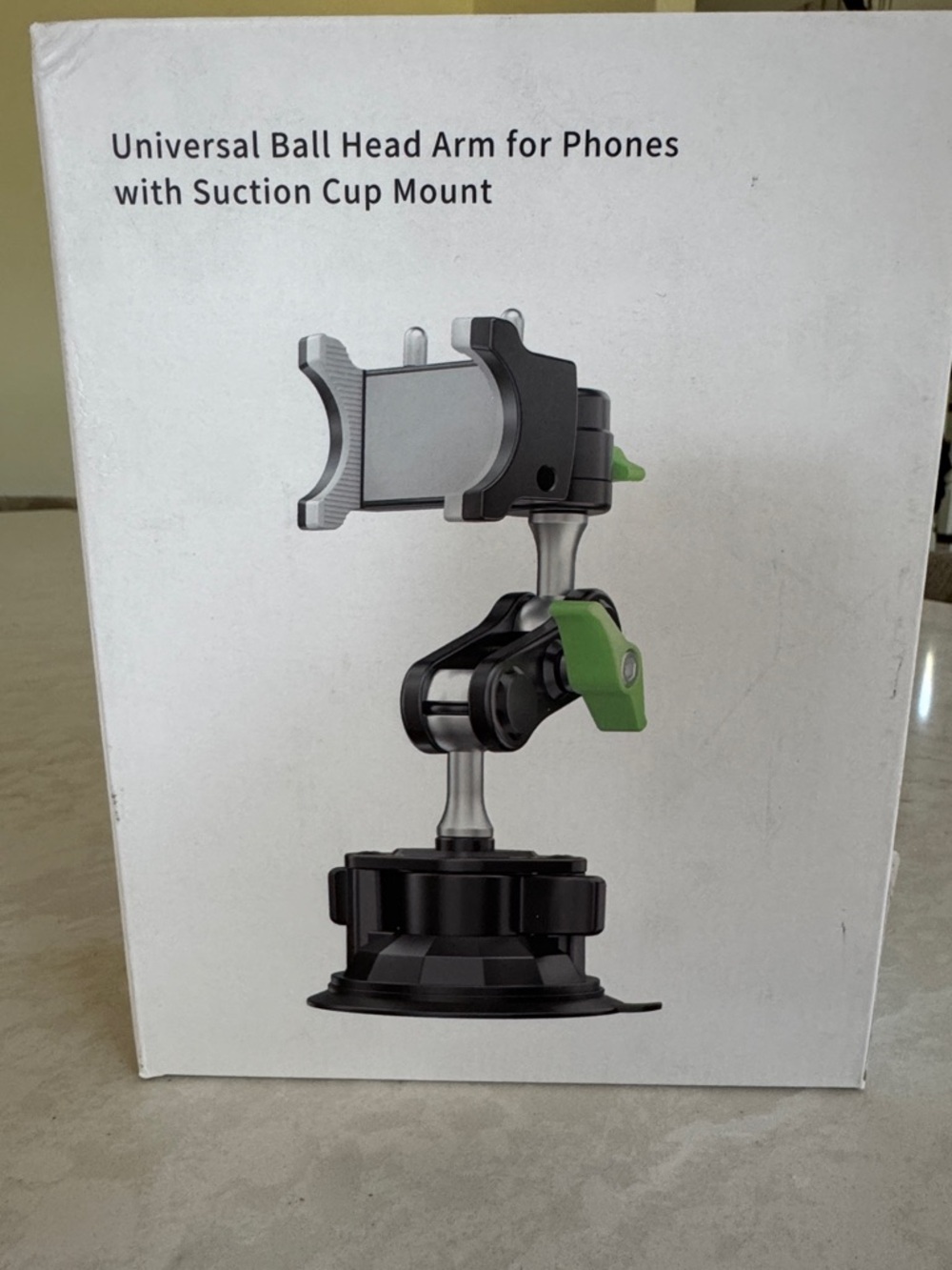 Universal Ball Head Arm Phone Mount in Black & Green